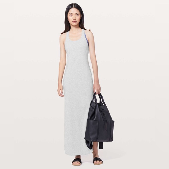 Lululemon Restore & Revitalize Dress in Heathered Core Light Grey - Picture 1 of 8